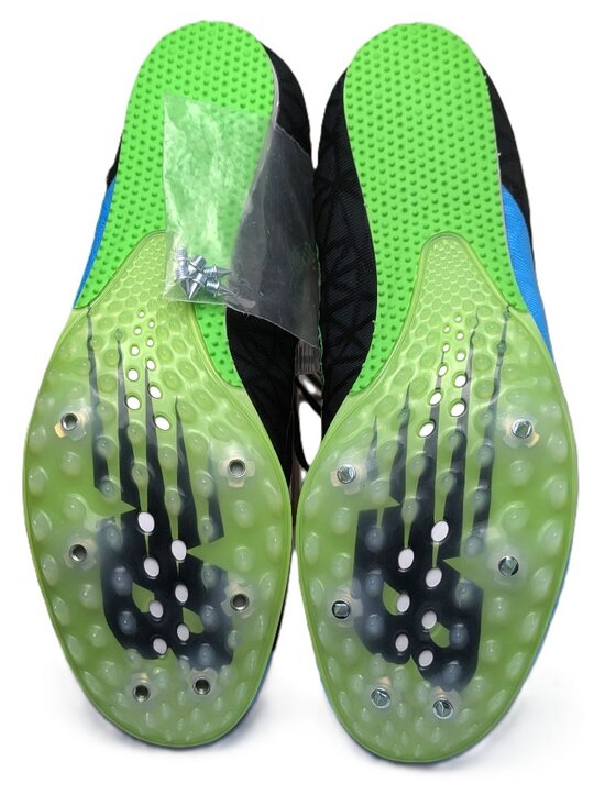New Balance MD500 Blue Black Green Track Spikes Size 12 MMD500F NWOB main image 15